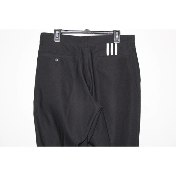 Adidas Climalite Flat Front Straight Golf Pants Black Men's Size 34 Tall H14602 - Picture 6 of 10